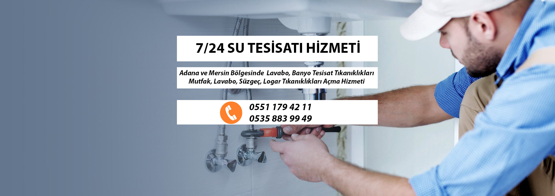 <p><font face=”arial black”>7/24 SU TESİSATI HİZMETİ</font></p>